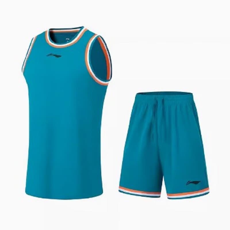 Li Ning jogo de basquete terno masculino profissional série de basquete absorvente de suor confortável calças de basquet