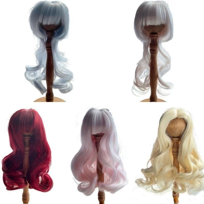 Peruca de boneca BJD 346 pontos cabelo de bebê seda macia peruca de seda de alta temperatura masculina