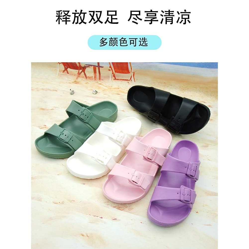 Sandálias femininas 2026 verão Flip-Flops leve antiderrapante Birken sandálias à prova dwaterproof água EVA viagem exter