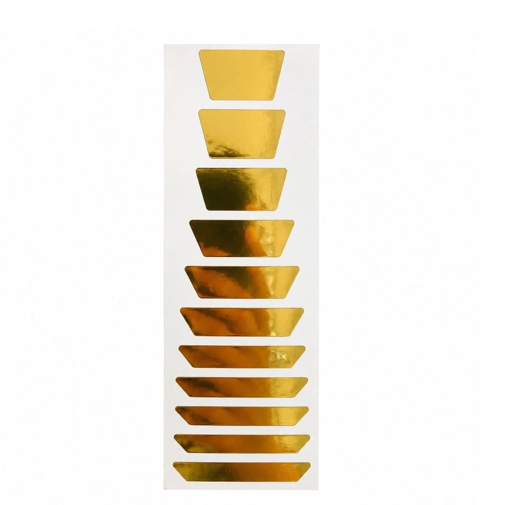Marcador De Escala Adesivo Dourado Para Violão