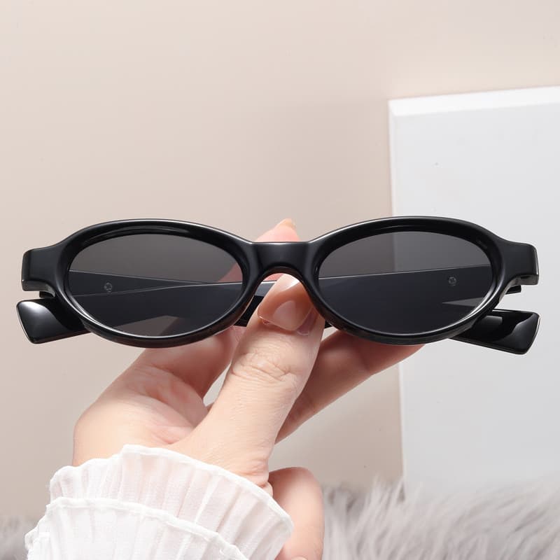 2026 Oval All-Match Retro Cat Eye Óculos de Sol Estilo Feminino Moda Masculina Óculos de Sol