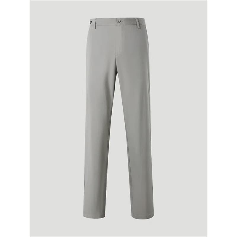 Nova primavera verão masculina amoreira seda meados de cintura reta calças casuais calças compridas K1W061