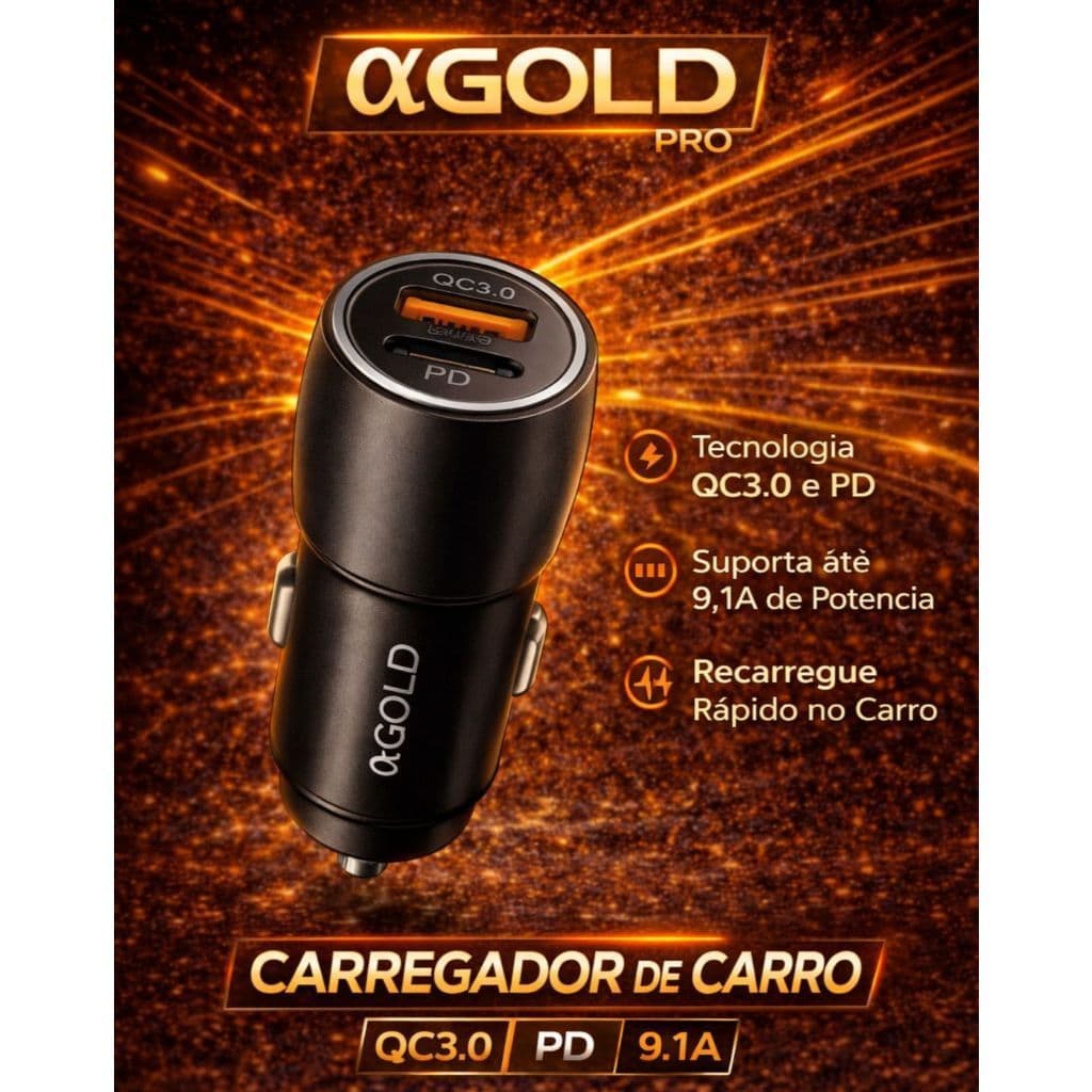 Carregador veicular ORIGINAL A GOLD 60w