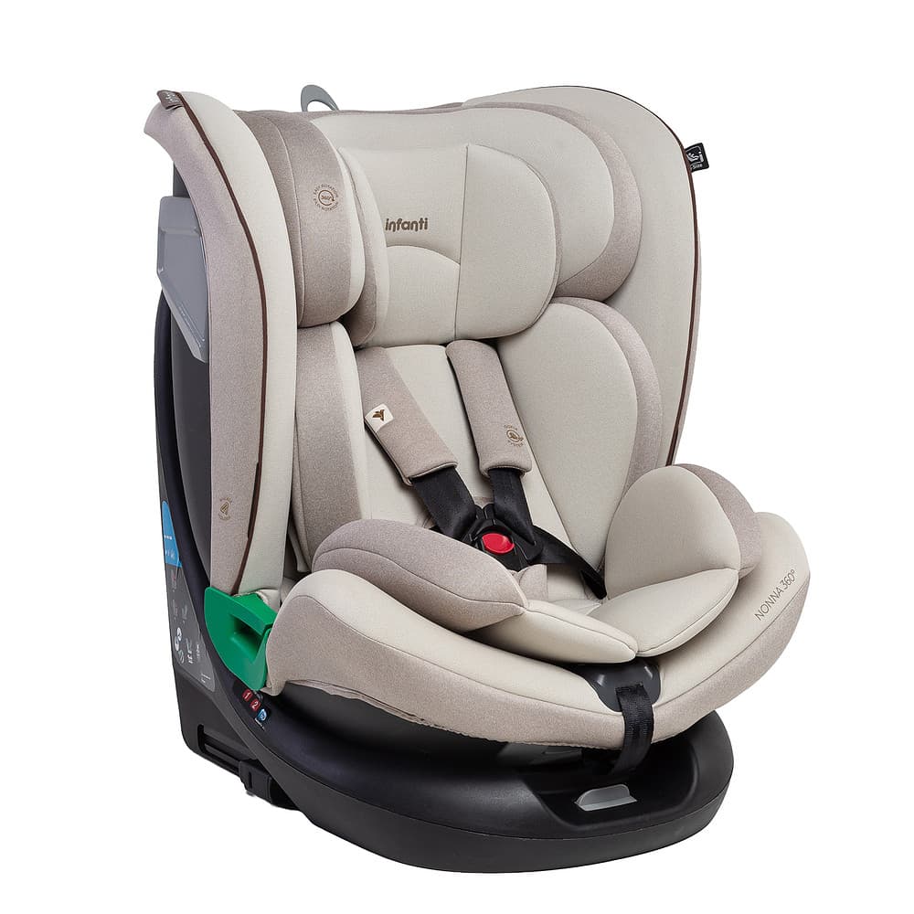 Cadeira para carro Nonna cor Bege isofix e giro 360 Infanti