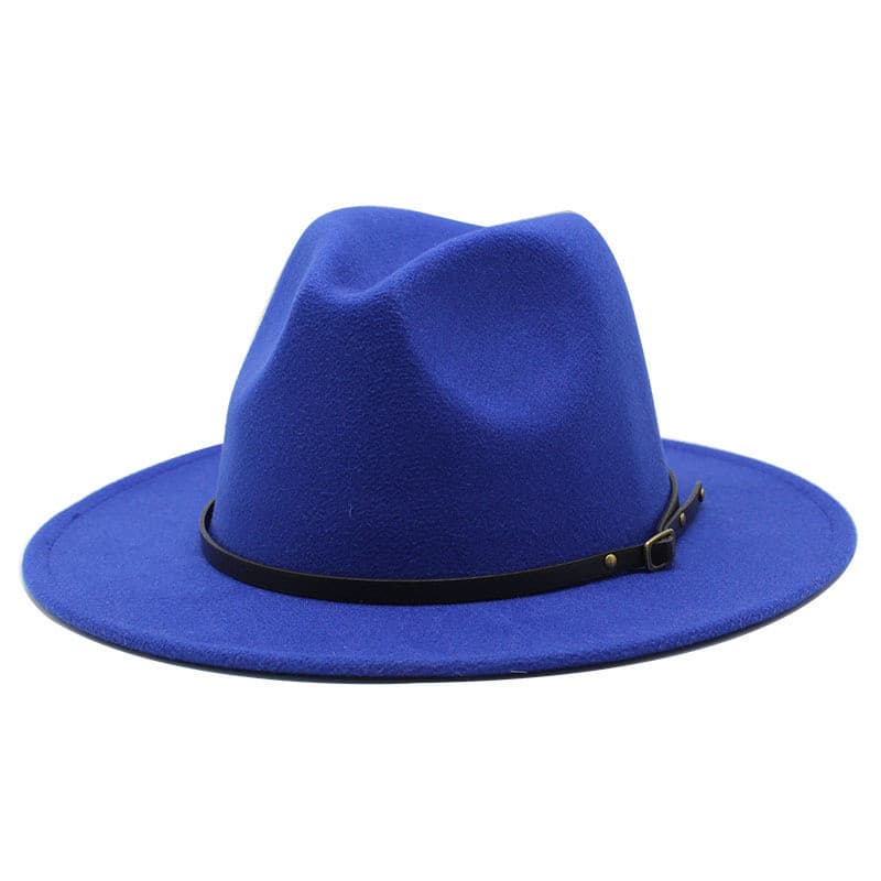 Chapéu Fedora Vintage De Lã Masculino Feminino Com Aba Larga Cavalheiro Elegante Senhora Inverno Outono Jazz Bonés