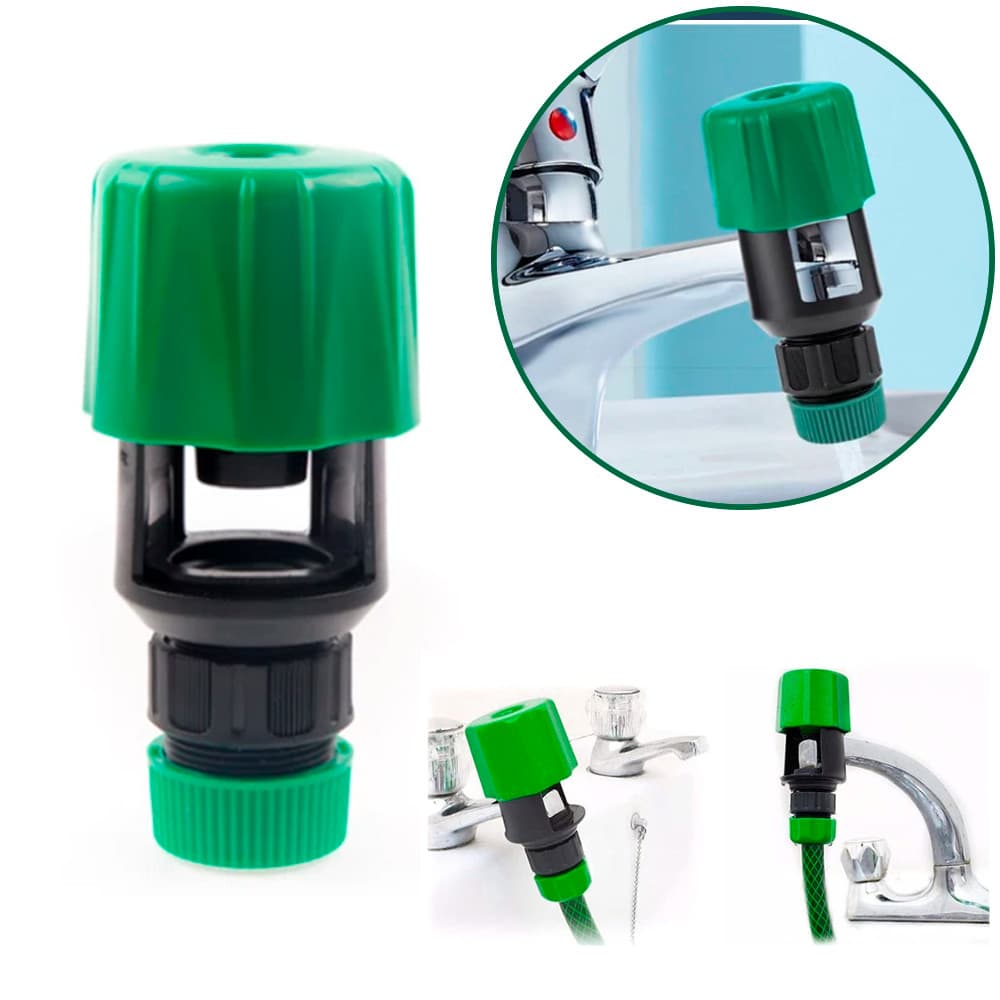 Adaptador Torneira Lisa Sem Rosca Banheiro Cozinha Mangueira de Jardim 1/2