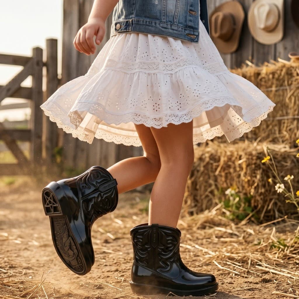 Bota Texana Infantil Menina Confortável Vários Modelos Criança Feminina Promoção Lançamento