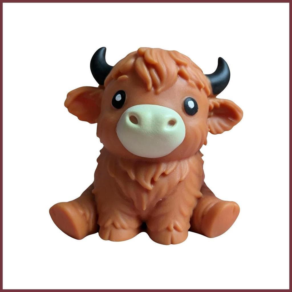 Stress Squeeze Brinquedo Bonito Vaca Design Alívio Pitada Jogo Lento Rebote Animal Brinquedos Para Meninos Meninas Adult