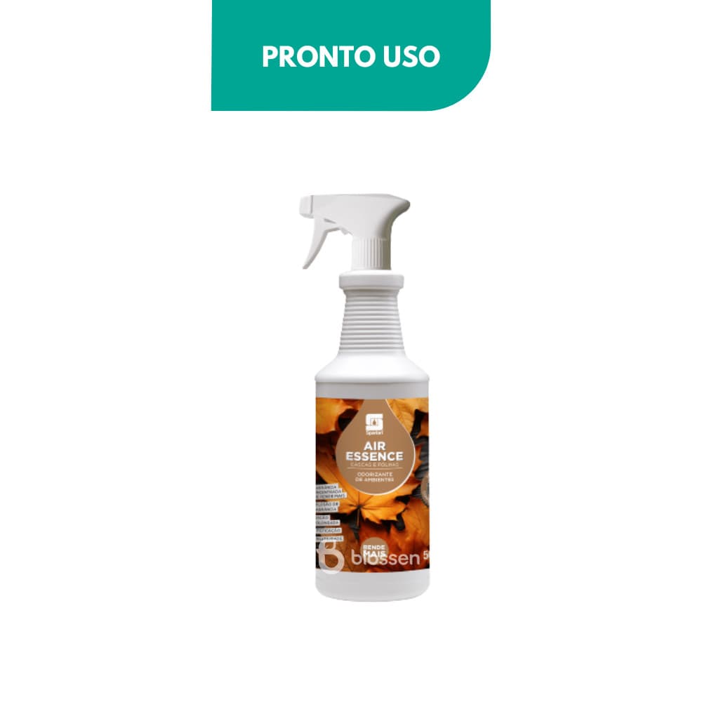 Odorizante de Ambiente Air Essence Cascas e Folhas Spartan 500ml - Pronto Uso com Aroma Prolongado