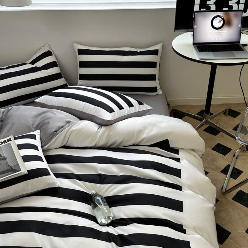 Nordic luz estilo de luxo conjunto de quatro peças totalmente lavado algodão cama dormitório conjunto de três peças pret