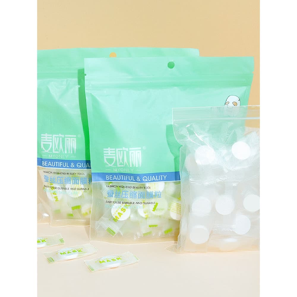 Máscara de papel/compressão A1zoq001-máscara de papel descartável pacote molhado Spa economia de água seda fina salão de