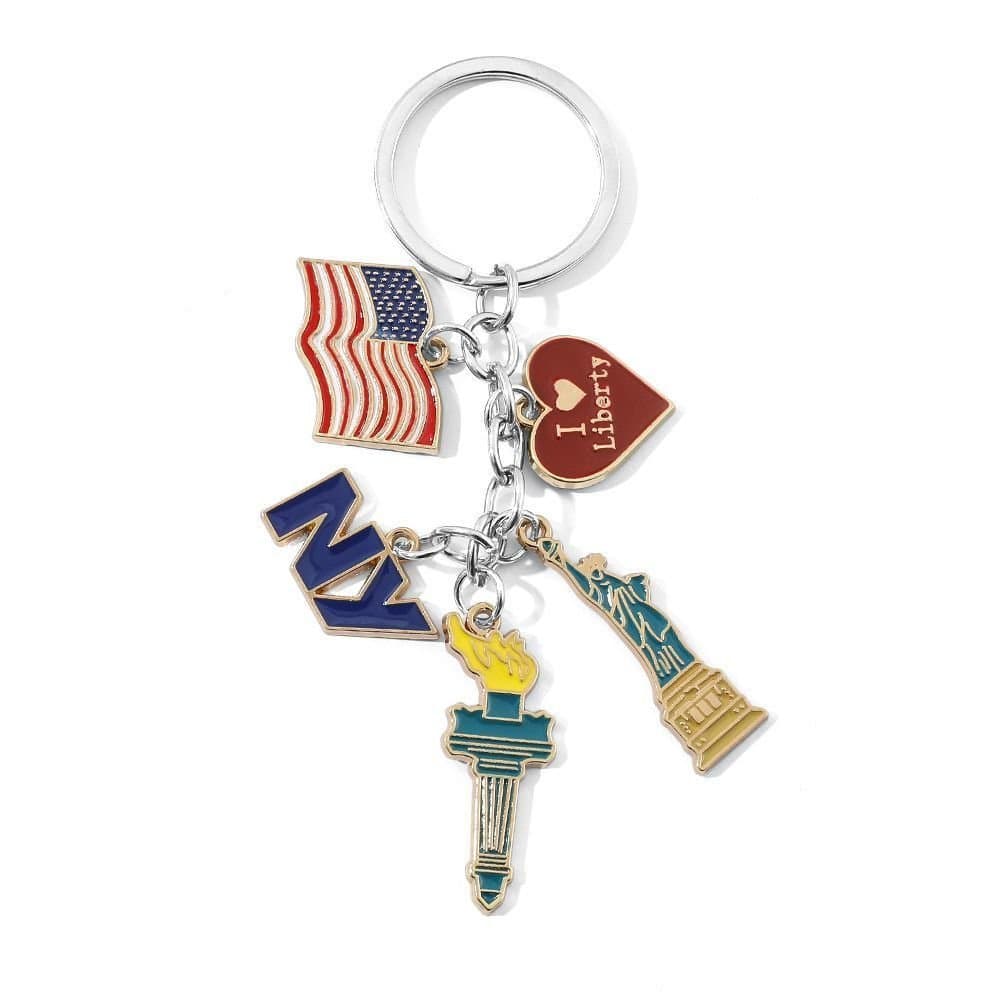 [Pingente] Chaveiro Comemorativo da Independência dos EUA, Venda Quente Transfronteiriça, Decoração de Bolsa com Gota de