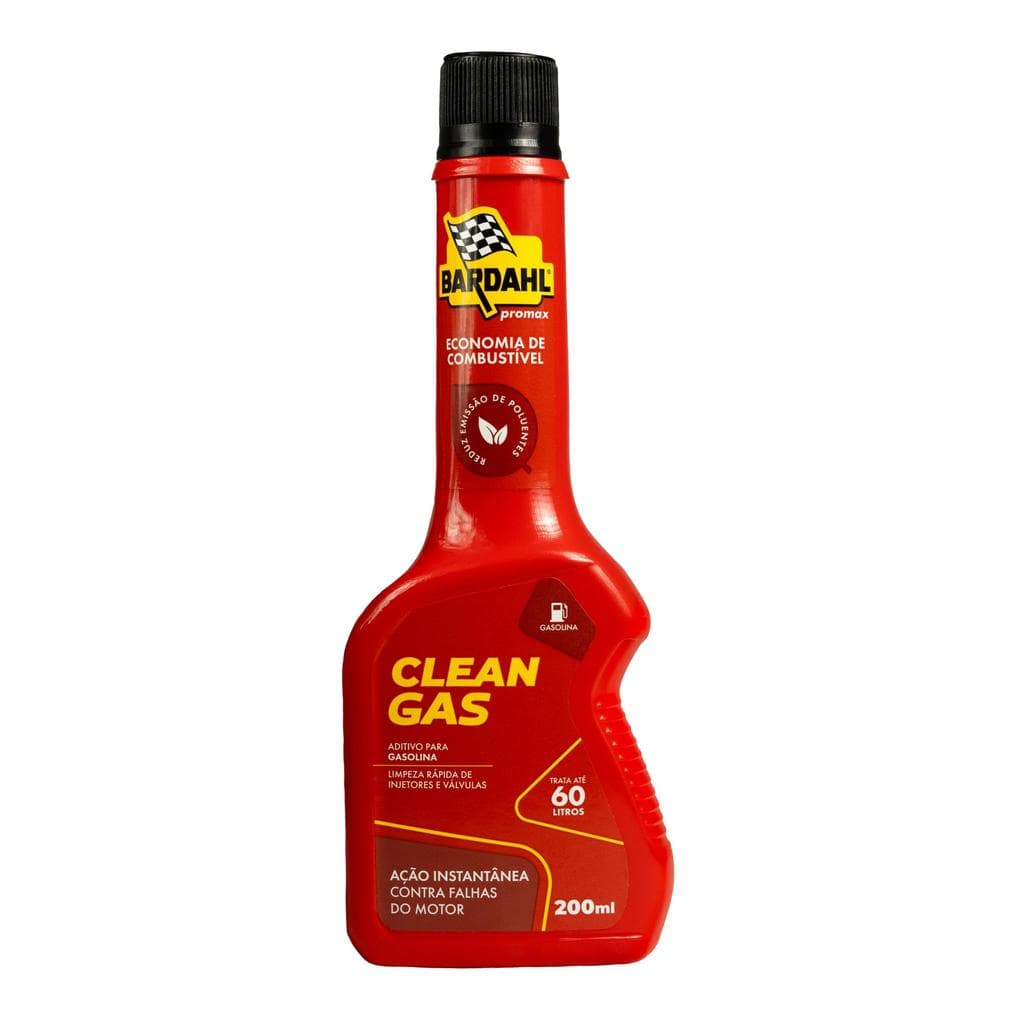 Aditivo Combustível Bardahl Clean Gas 200ml Limpa Injetores