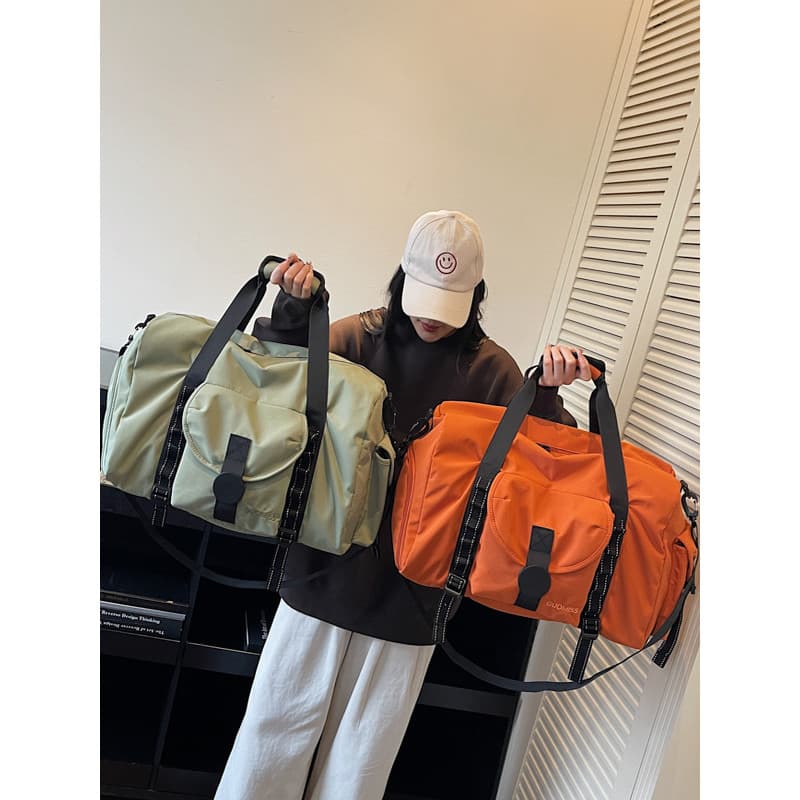 Armazém de sapatos de grande capacidade moda bolsa de viagem de curta distância feminina portátil viagem de negócios lev