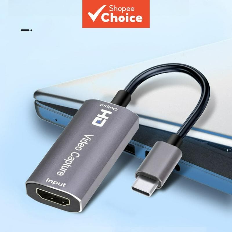 Placa de captura de vídeo 4K HDMI para USB-C 1080P Game Grabber para Switch PS5 Xbox Broadcast Pro