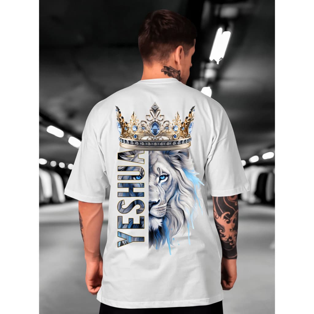 Camiseta Cristã LEÃO YESHUA camiseta camisa blusa tshirt evangelica gospel