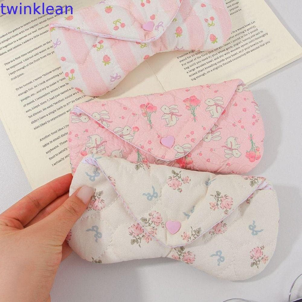 Capa De Óculos TWINKLEAN , Bolsa De Sol Acolchoada Macia Antiarranhões , Estojo Durável Com Padrão Floral