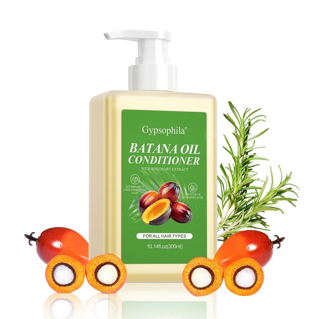 Condicionador de Óleo de Batana com Queratina e Óleo de Alecrim (300 ml), Repara Cabelos Frisados, Fortalece Cabelos Fra