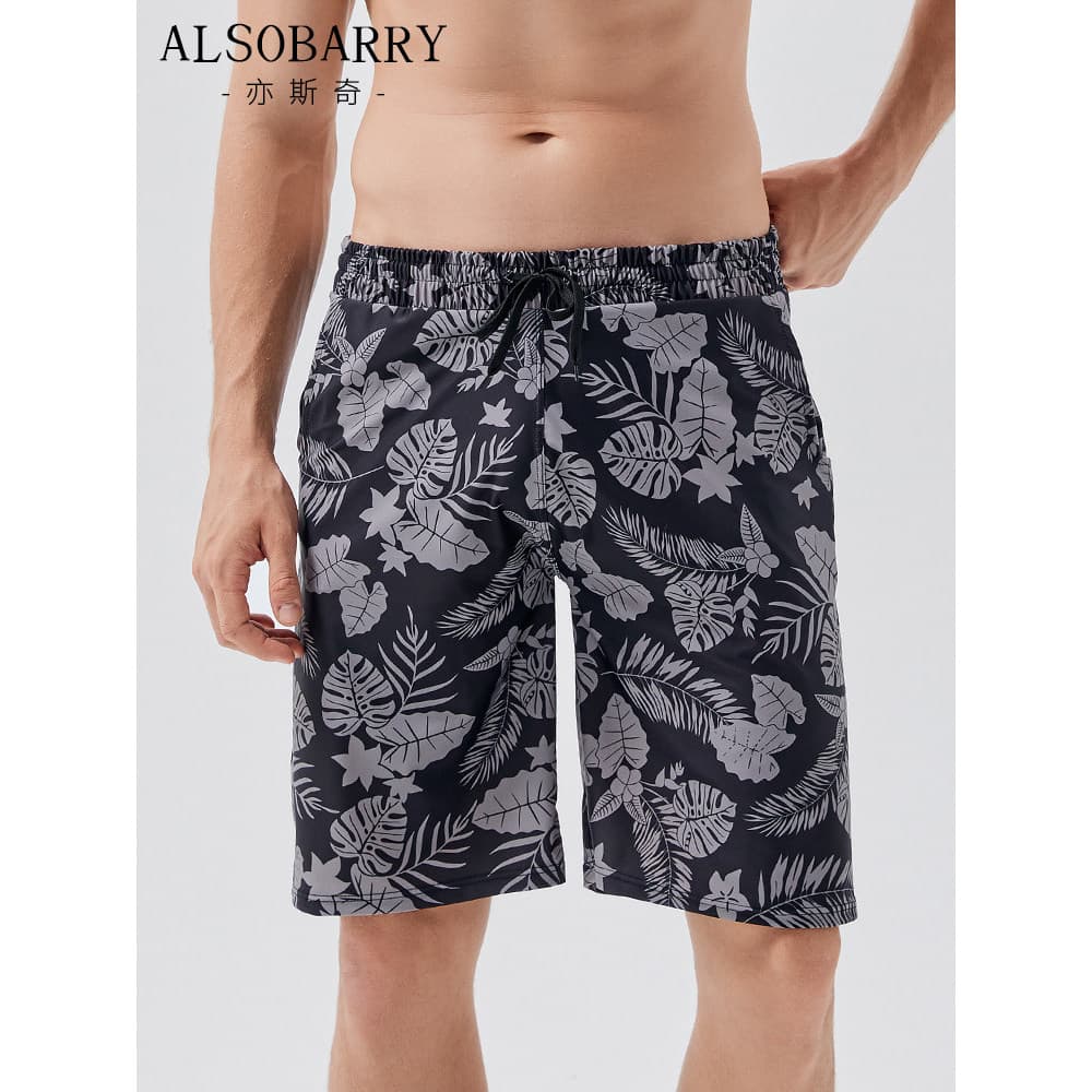 Shorts de praia calções de banho masculinos de cinco pontos Anti-constrangimento shorts de secagem rápida podem ser lanç