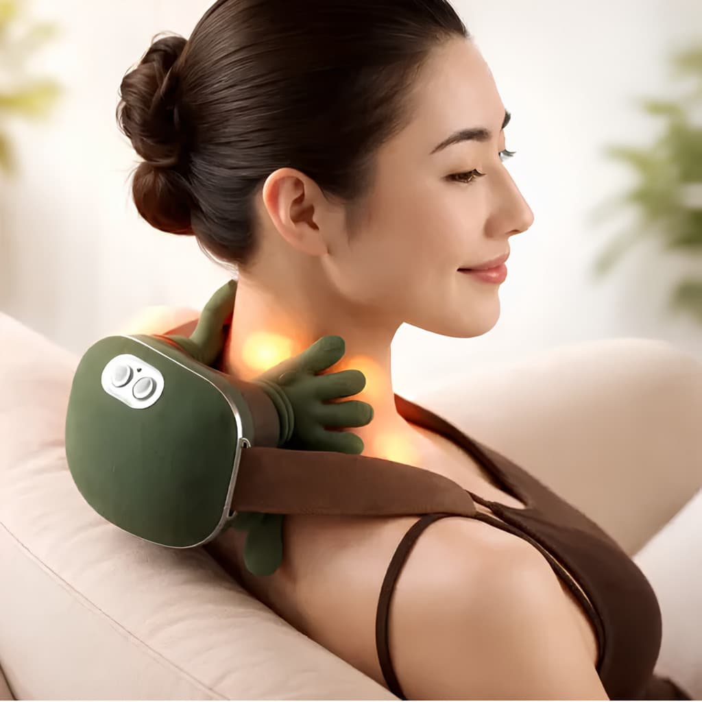 Massageador Elétrico Sem Fio Aquecimento Infravermelho USB Relaxamento Muscular Liberação Miofascial