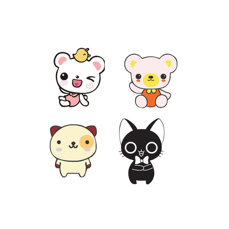 Urso bonito gato bonito dos desenhos animados molde de pão cozido no vapor doméstico profundo criativo ferramenta de coz