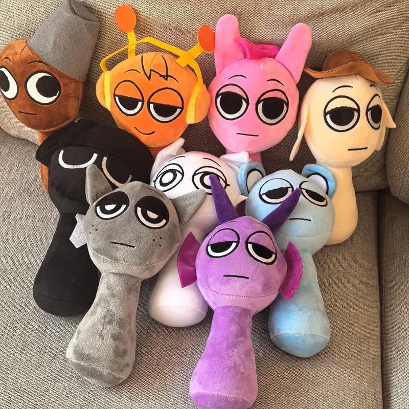 Nova Sprunki Brinquedos De Pelúcia Sprunki Incredibox Boneca De Pelúcia Anime Jogo Papel Cartoon Travesseiro Boneca Cria