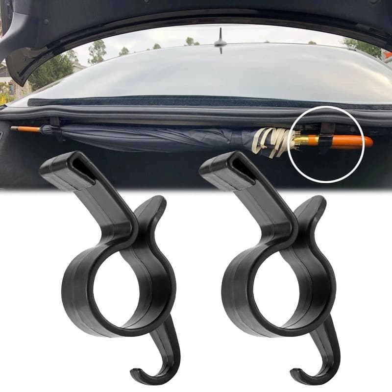 1 gancho universal para guarda-chuva de carro, multifuncional e resistente.