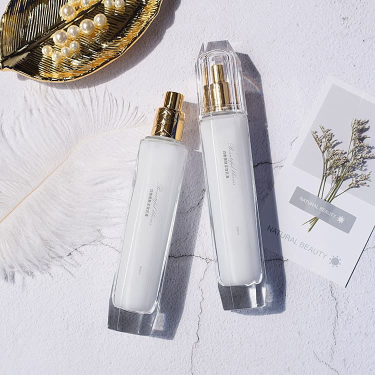Protetor de pele!Loção multiefeito iluminadora balanceada Meizi contém 3% de niacinamida 80ml para pele rejuvenescedora