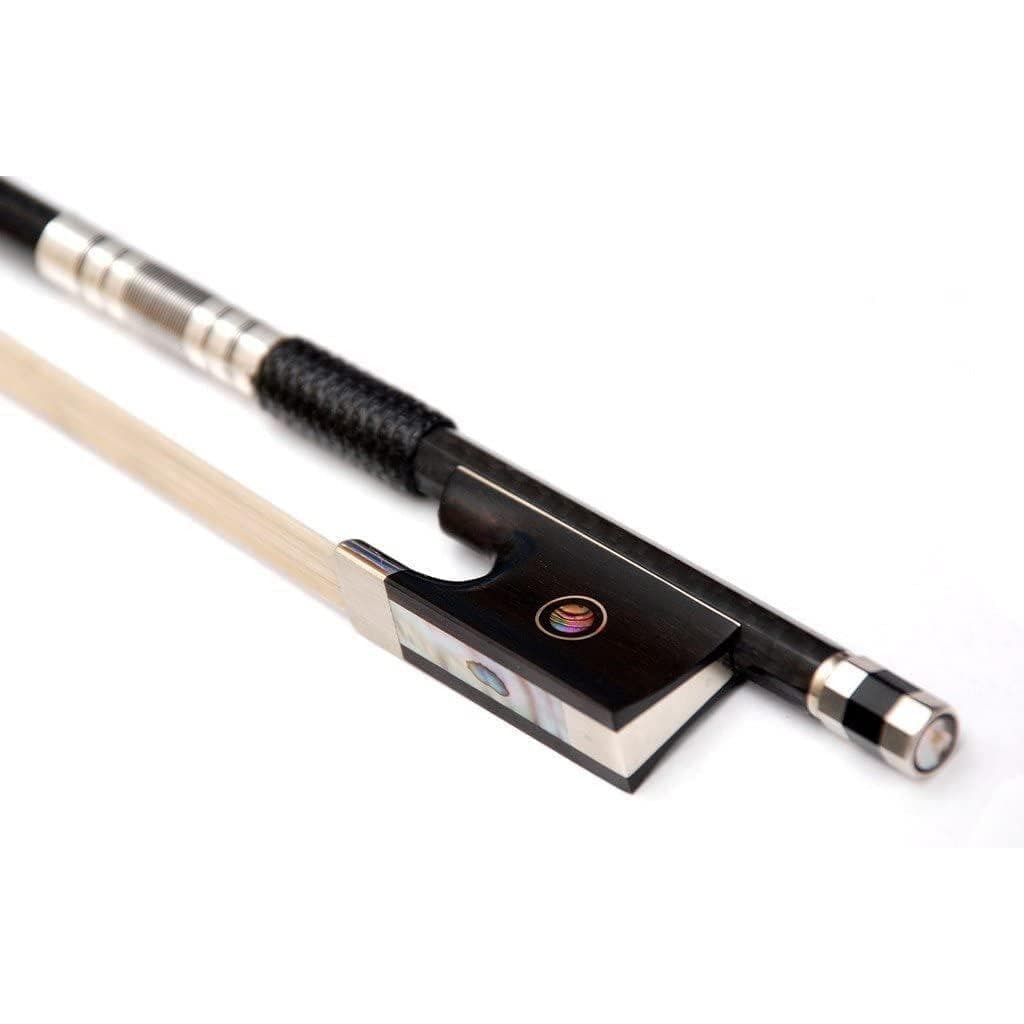 AMZZ Carbon Fiber Violin Bow, 4/4 Full Size – Quick Response, Strong Bounce, Deep Resonant Tone – For Intermediate & Adv