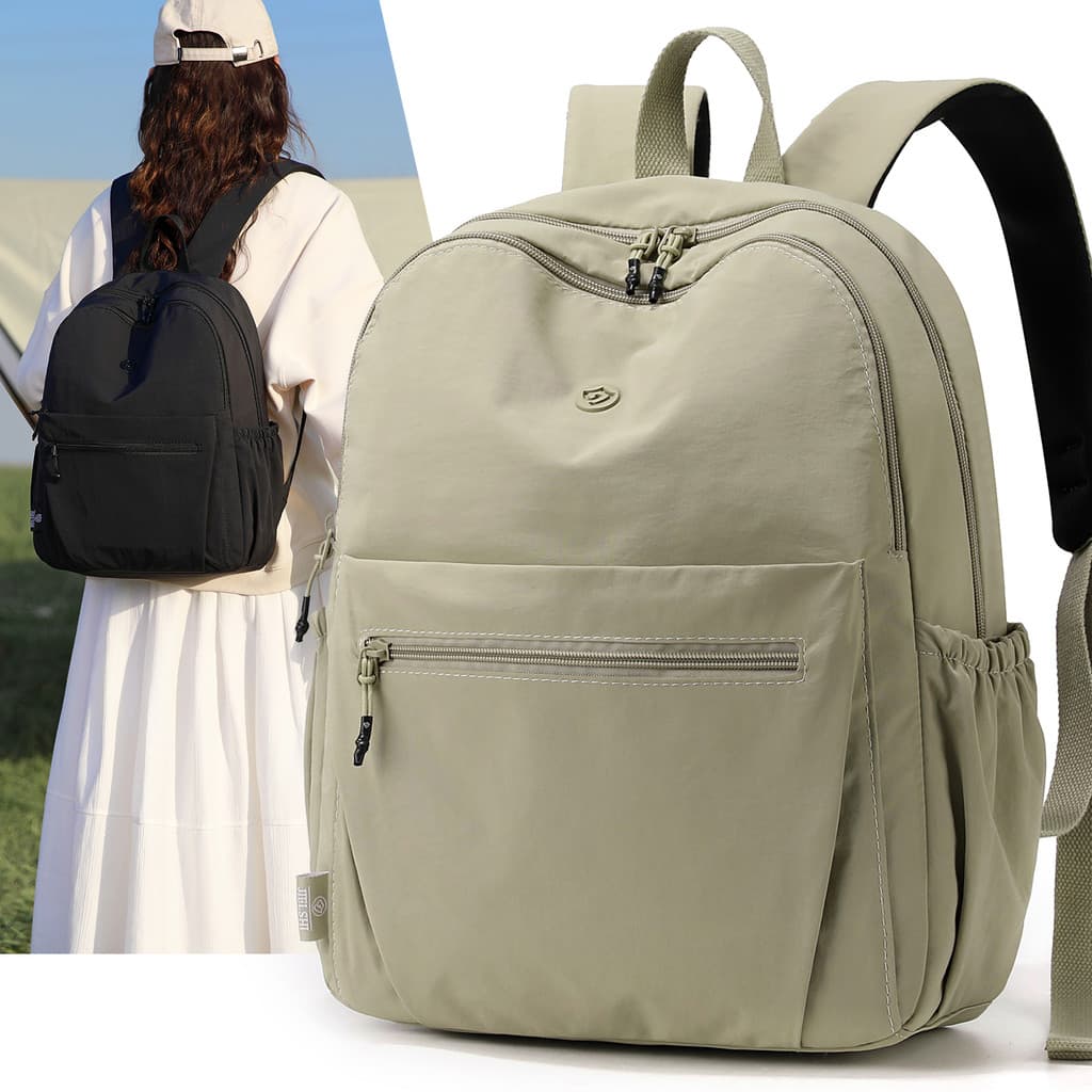 Mochila feminina de grande capacidade, bolsa de viagem ao ar livre, pode cobrir o carrinho, lazer, leve, bolsa escolar p