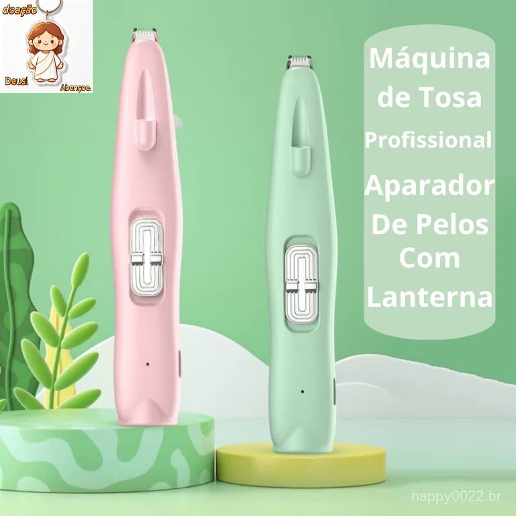 Máquina de Tosa para Pata Olhos Orelha Pet Cão Gato Profissional Aparador De Pelos Cortador（Dar chaveiro）