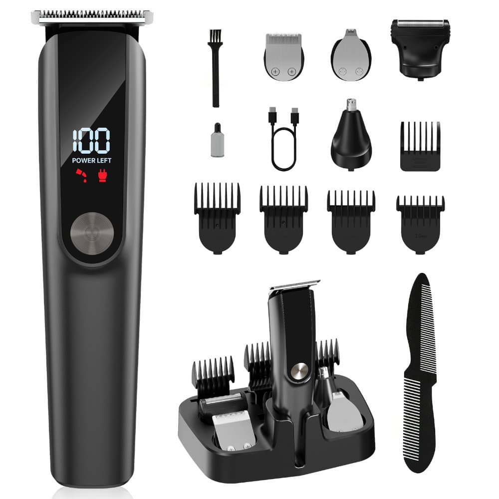 Novo conjunto de corte de cabelo multifuncional recarregável máquina de cortar cabelo elétrica Amazon venda quente à pro