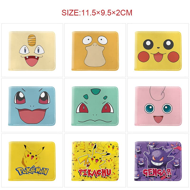 Comércio exterior Cross-Border Pokémon 20% de desconto carteira portátil cartão de identificação masculino feminino estu