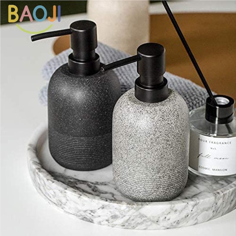 Wb novo estilo arenito conjunto de banheiro Hotel suprimentos do banheiro garrafa loção desinfetante para as mãos garraf