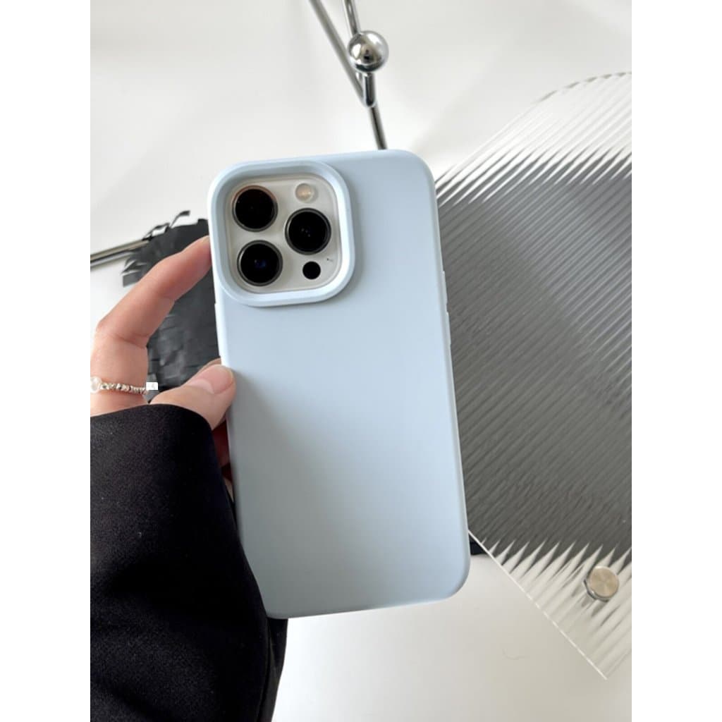 Capinha celular Apple Capinha desenho animado fofa Capinha importada para iPhone Silicone líquido de cor sólida adequado