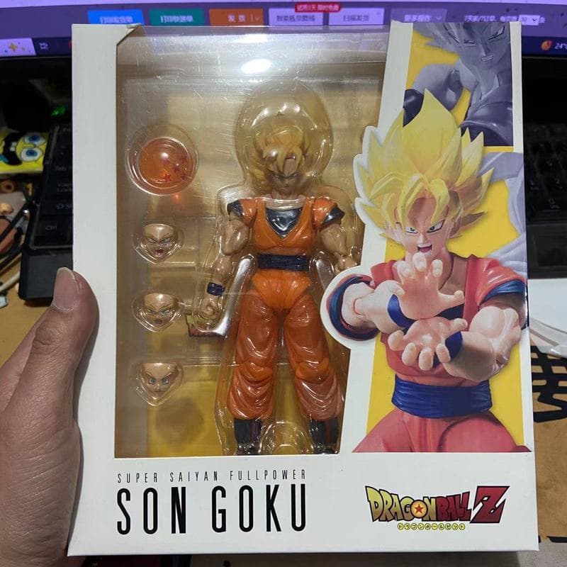 Figuras de Ação de Dragon Ball: Son Goku, Vegeta, Beerus, Trunks, Lotek. Estátuas de Anime Articuladas, Decorações Colec