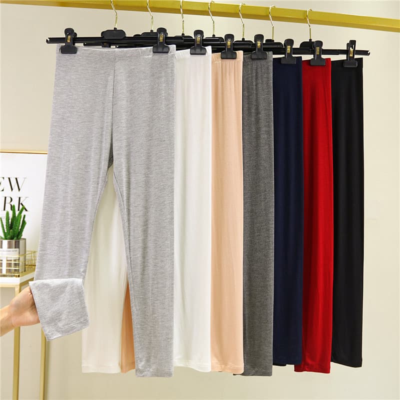 Leggings modais femininas primavera outono All-Match leggings de cintura alta estiramento tamanho grande roupa interior