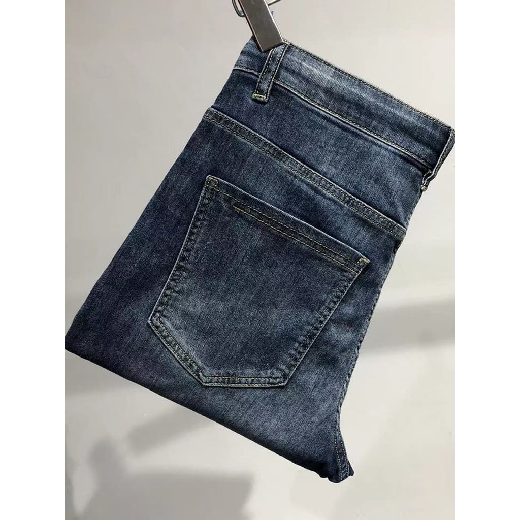 Marca do mar!Roupas masculinas de marca!Calças de brim masculinas verão fino calças masculinas estiramento tecido Casual