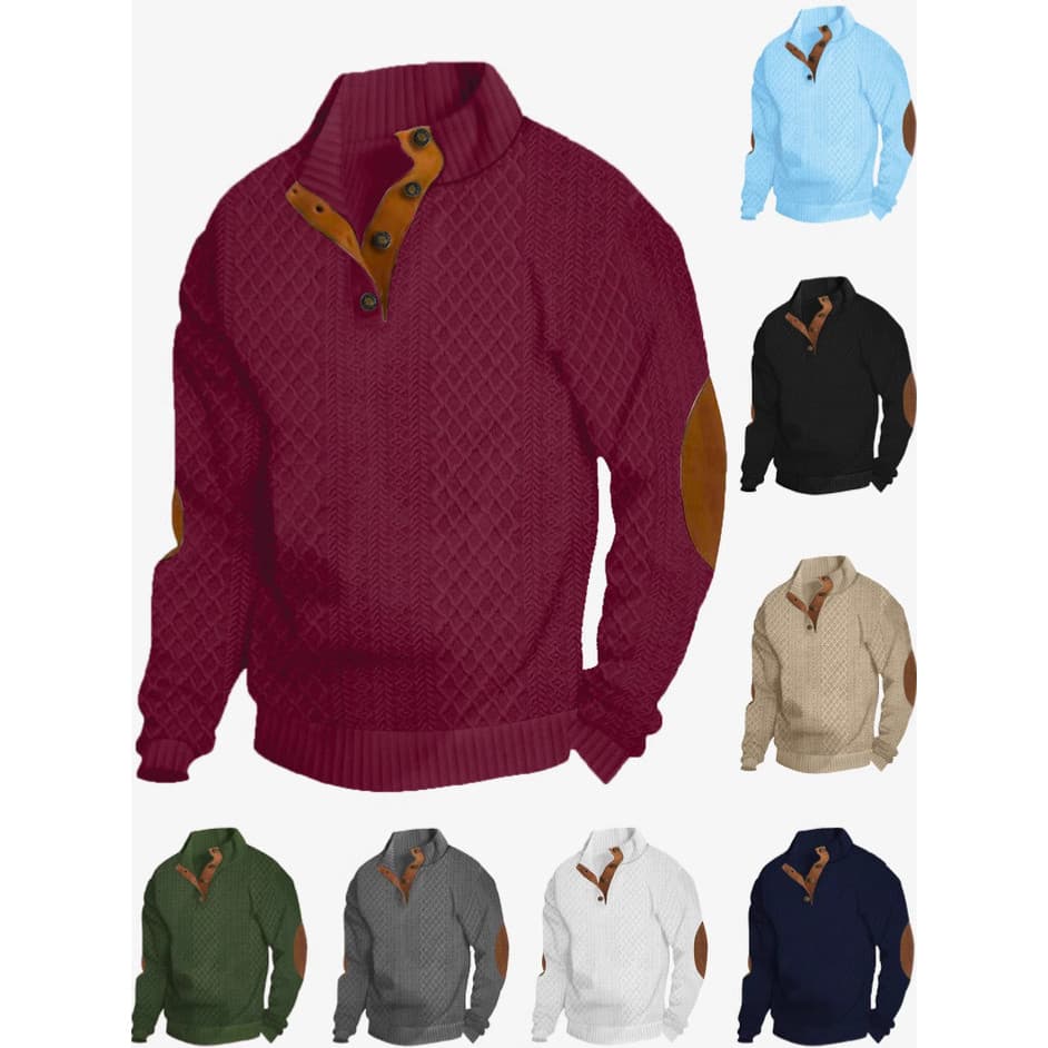 Europeu americano pulôver moda casual solto masculino gola alta de manga comprida casual ao ar livre moletom de manga co