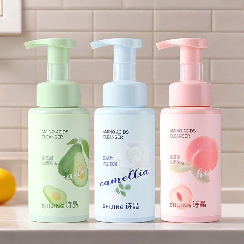 Denso bolha limpador Mousse limpador Facial limpeza profunda poros refrescante remover óleo não apertado limpeza 2 em 1