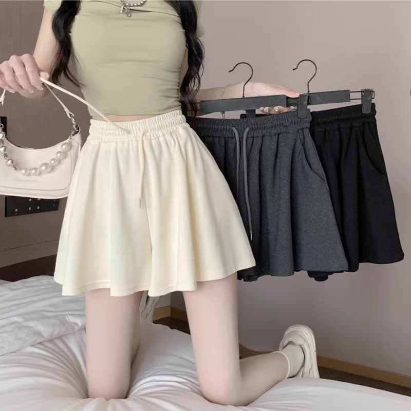 Shorts curtos femininos verão pequeno 2026 novo estilo cintura alta a linha mais magro olhar influenciador venda quente