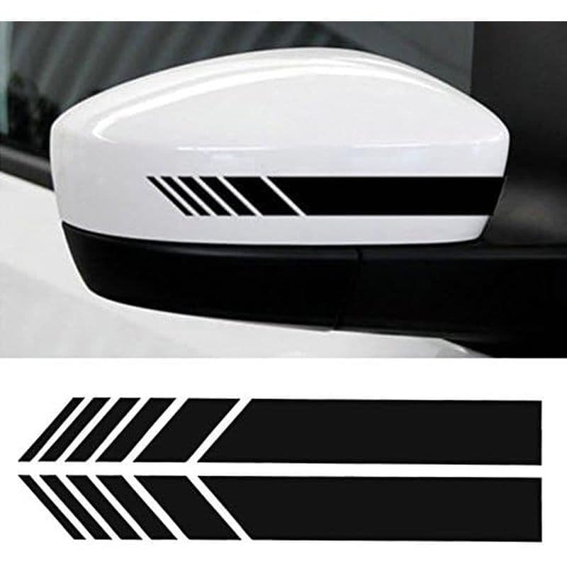 YOUNGFLY 2 Pçs Espelho Retrovisor Do Carro Adesivos Decoração DIY Corpo Adesivo Lateral Decalque Listra Decalques SUV Vi