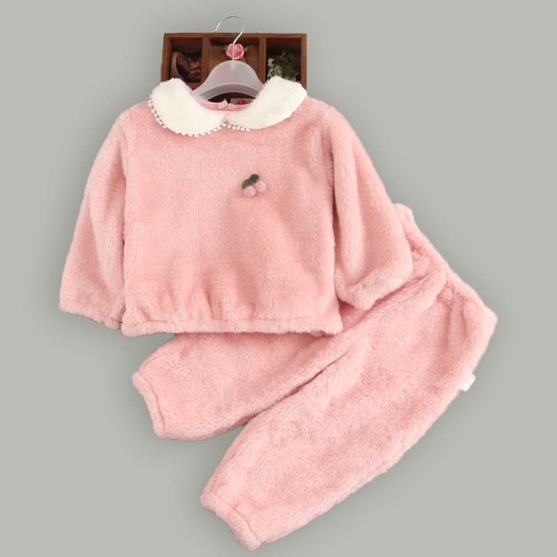 Novo estilo masculino feminino bebê Homewear conjunto pijamas das crianças bonito princesa macio confortável inverno cri