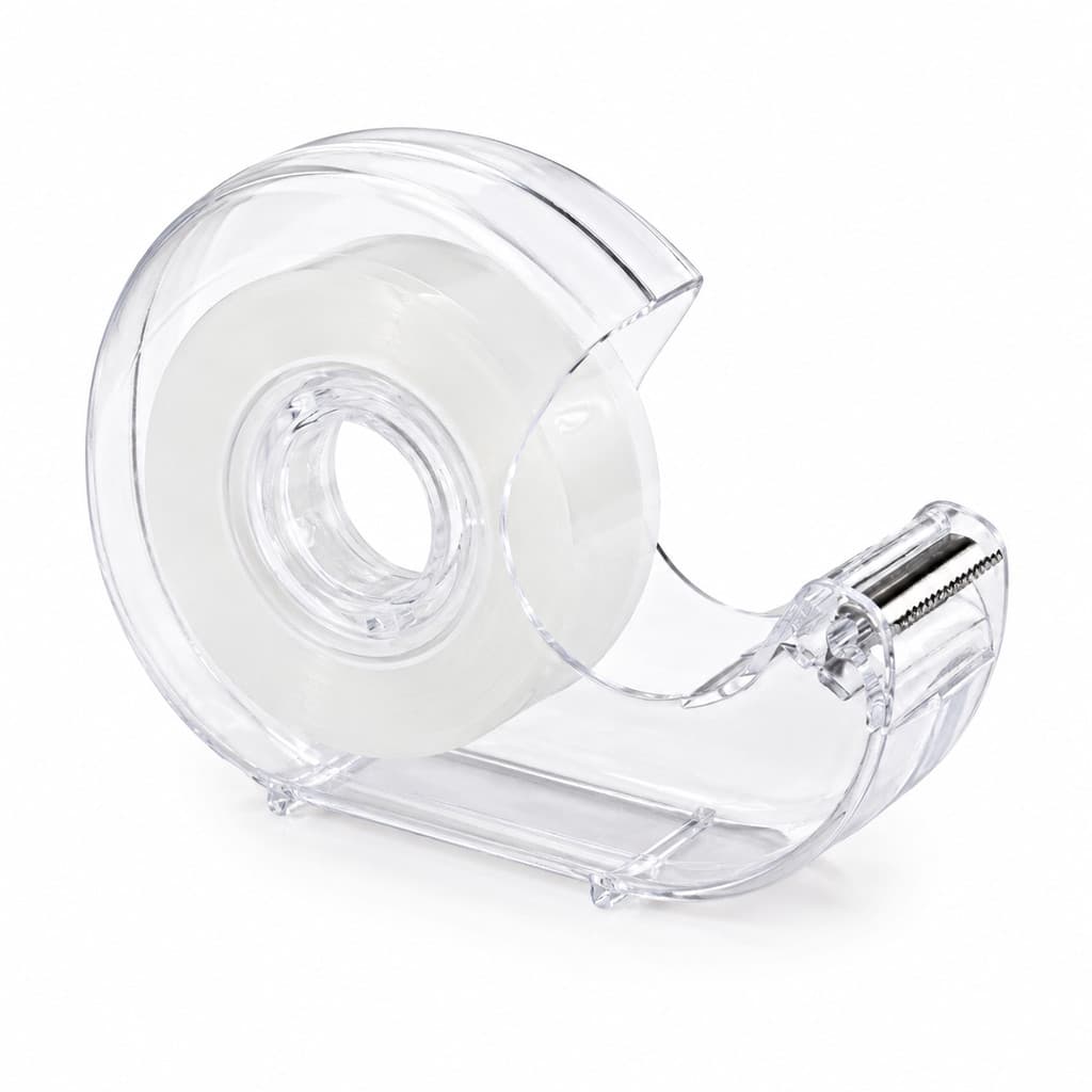 Dispenser para Fita Adesiva Transparente – Praticidade e Organização para o Dia a Dia