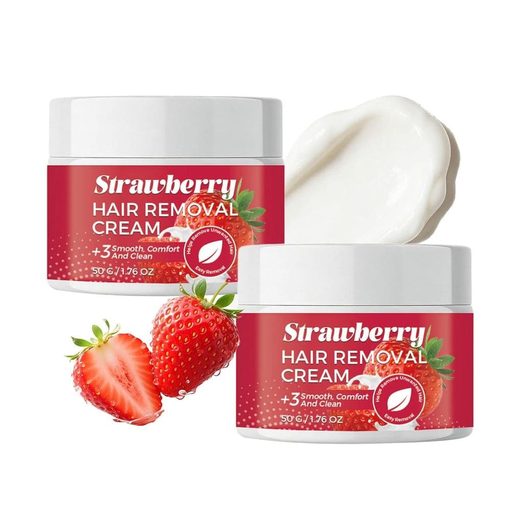 2 unidades de Creme Depilatório de Morango, creme depilatório suave e indolor, creme depilatório rápido para pele sensív