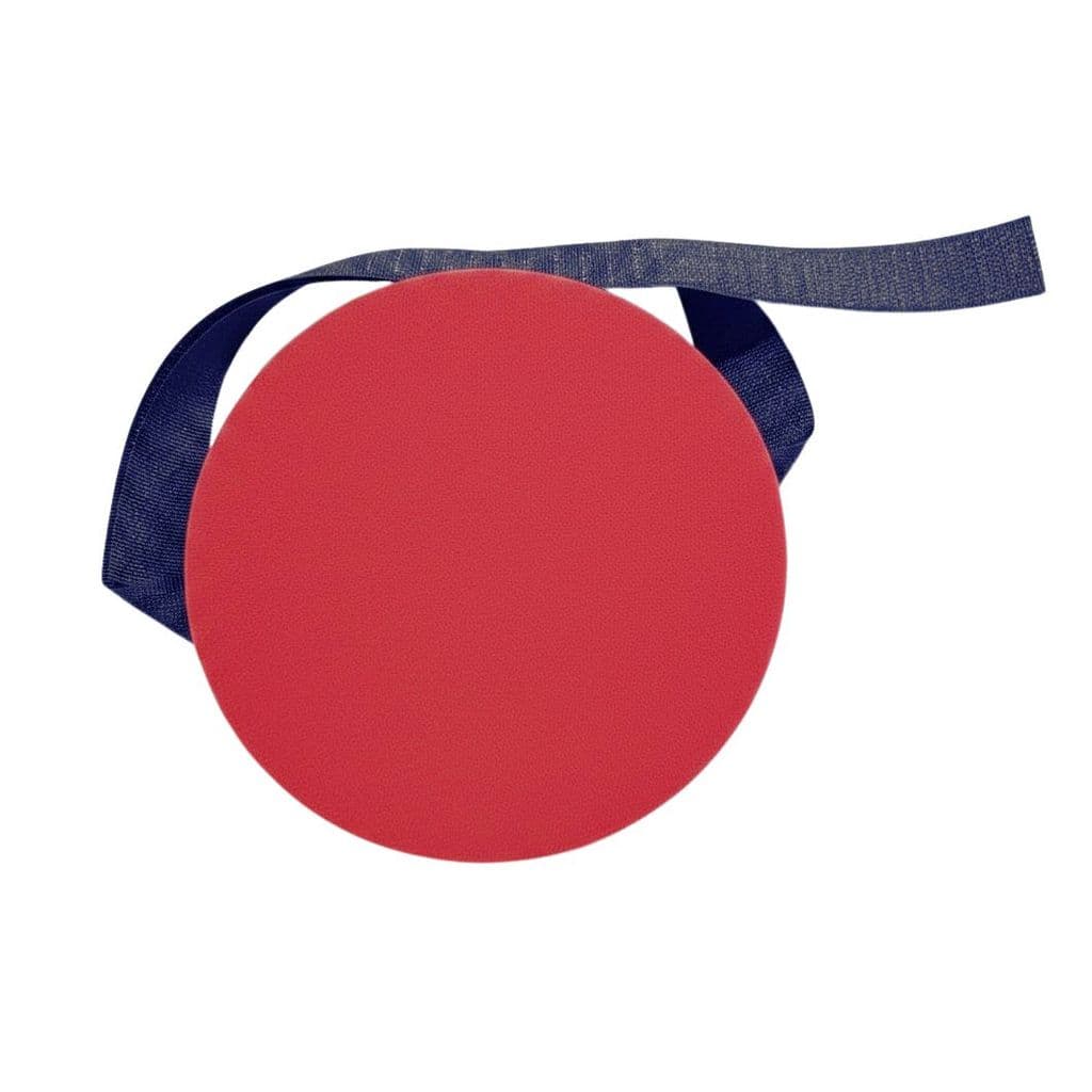 Pad para Estudo de Bateria Prender na Perna 13cm EVA Vermelho - 1un