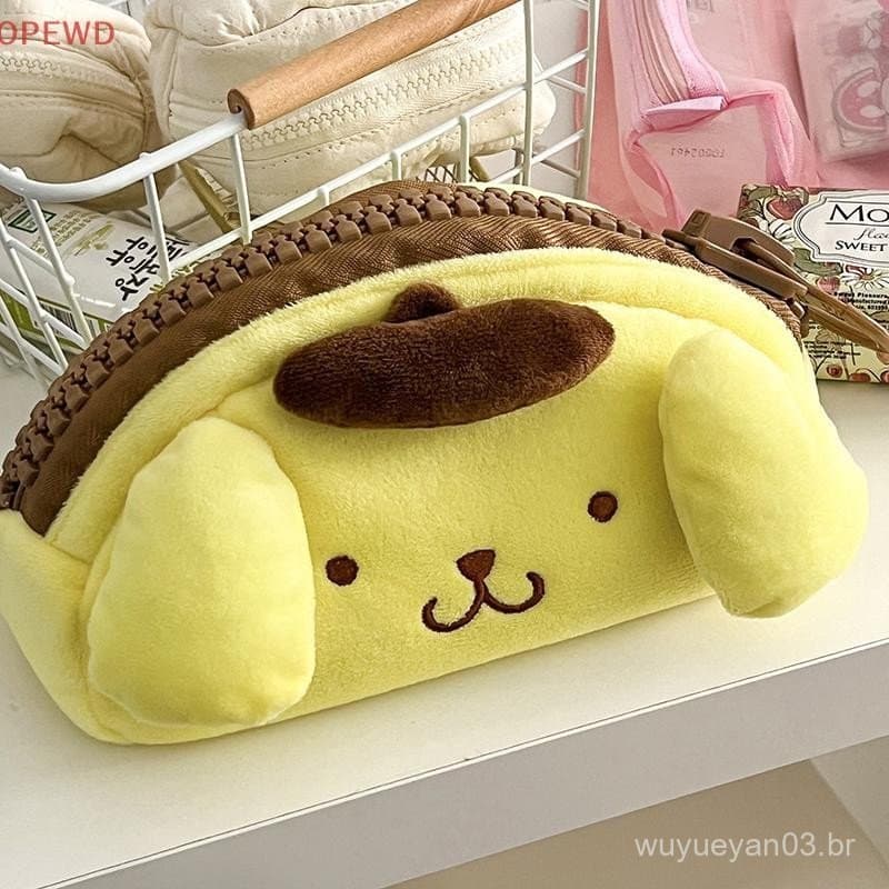 [OPEWD] Bolsa De Caneta Fofa De Desenho Animado Caixa De Lápis De Pelúcia Adorável Estojo De Papelaria Para Estudantes M