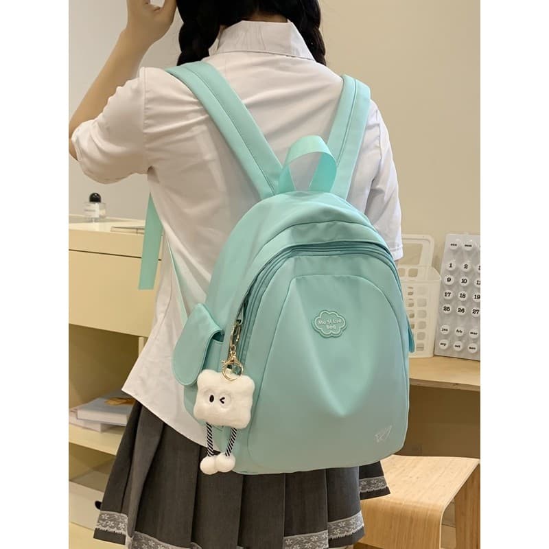 Mochila feminina 2024 novo estilo versão coreana moda High-End sentido mochila All-Match viagem bolsa feminina lazer gra