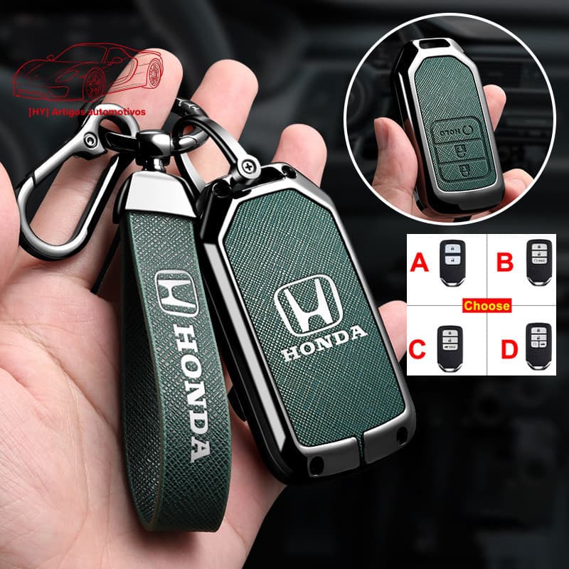 [Novo Produto 2026] Capa para Chave Honda WRV CRV City Civic FC Brv Accord HRV Jazz com 2/3/4 Botões Acessórios Automoti