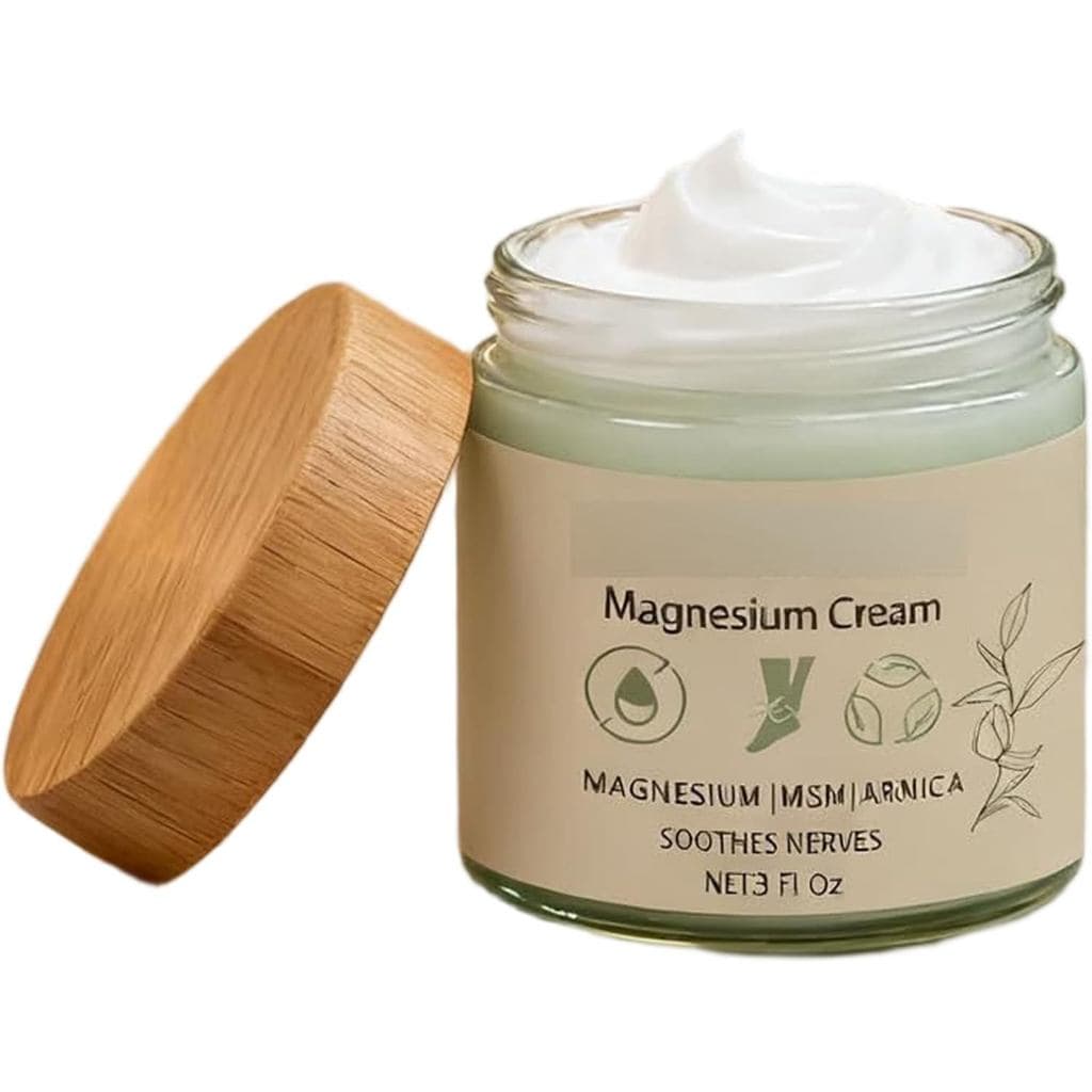 Creme de Magnésio Total Relief, Loção Hidratante de Rápida Absorção e Não Oleosa, Fórmula Suave para Conforto Diário, 3